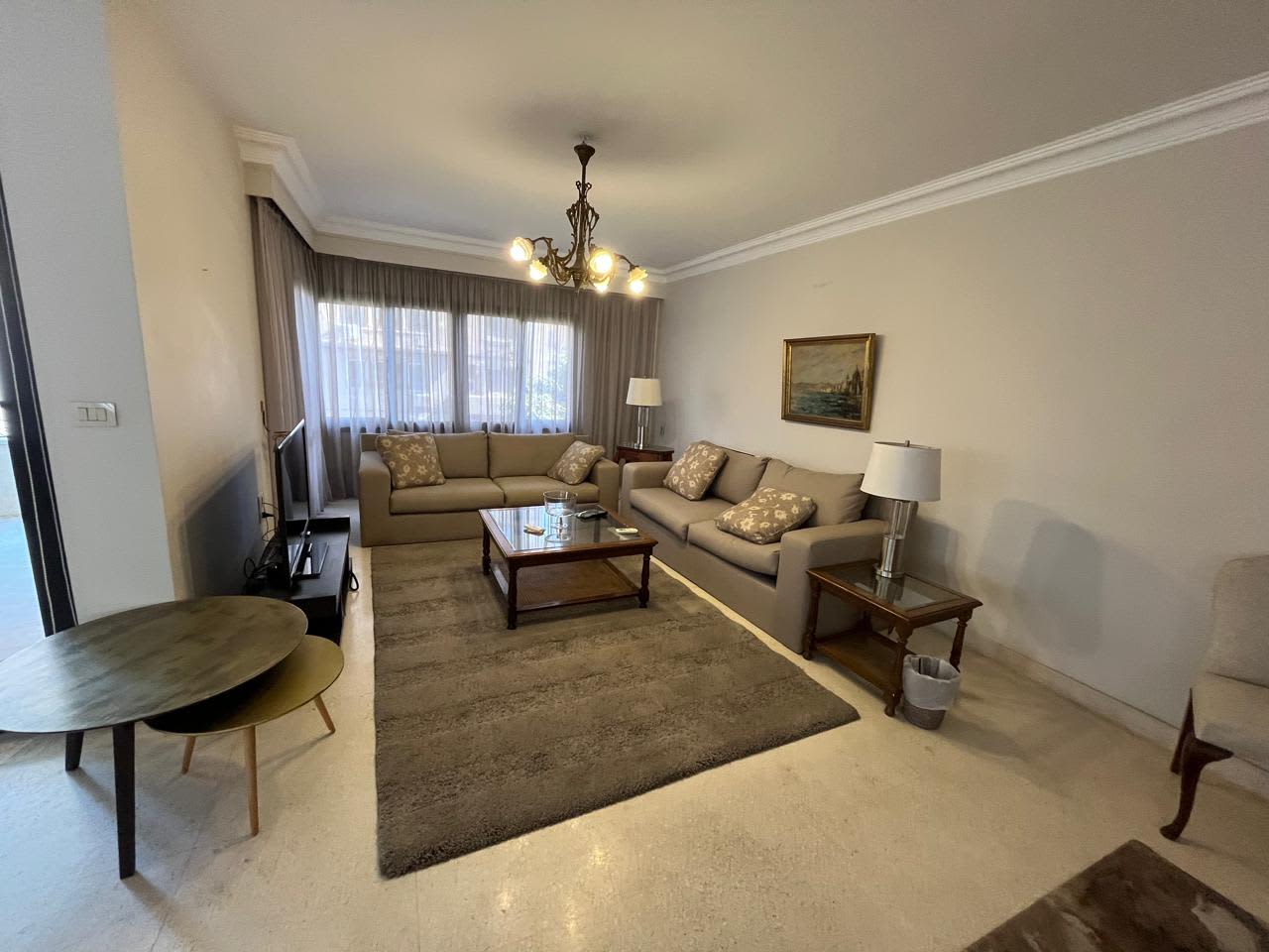 High-End Furnished Apartment With Pool Access In Maadi Sarayat.