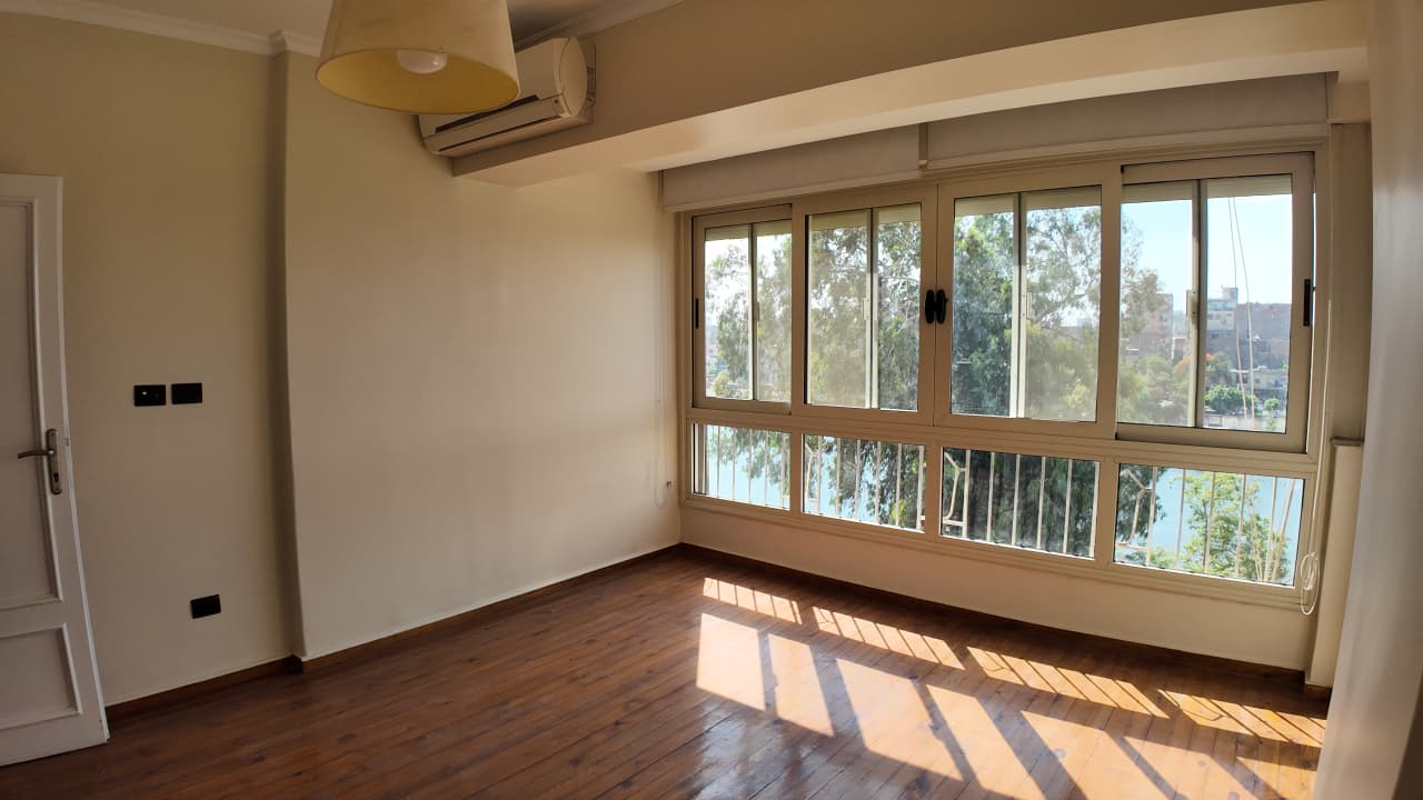 Semi Furnished Apartment With Green& Nile View In Zamalek