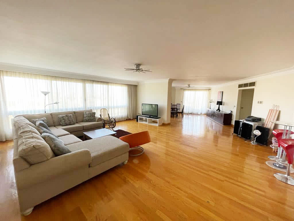 Luxury Furnished Apartment In Maadi Sarayat With Shared Pool.