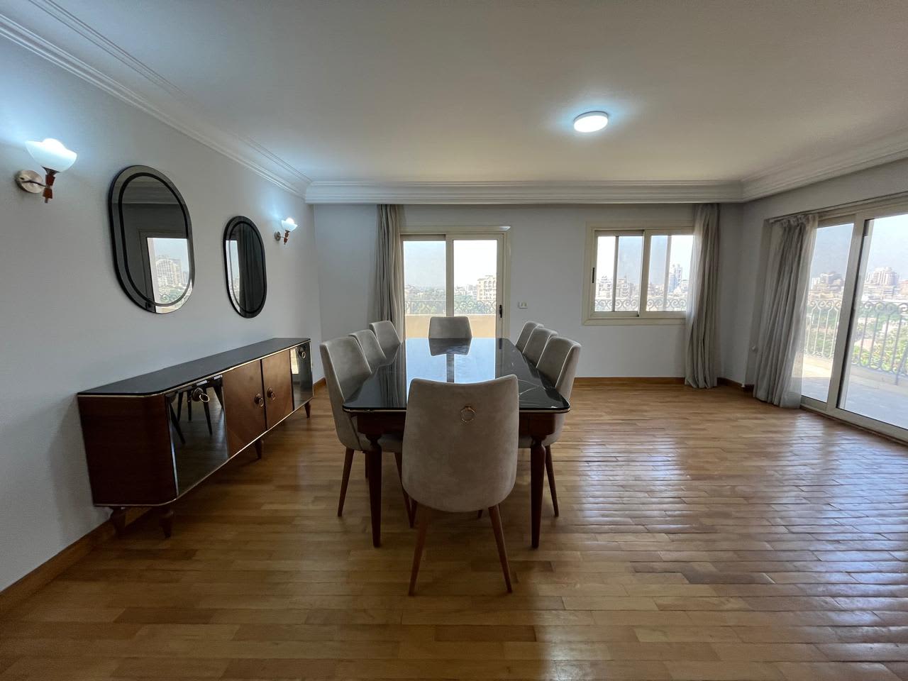 Unique Furnished Duplex For Rent In Maadi Sarayat With Shared Pool.