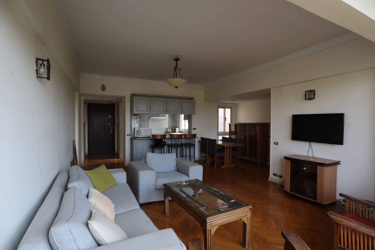 Airy Furnished Apartment With Natural Light In Maadi Degla.