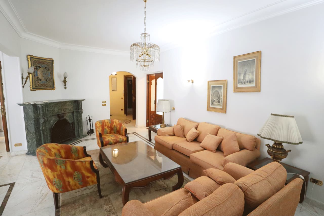 Luxury Apartment With Wide Area In Maadi Degla|250m²