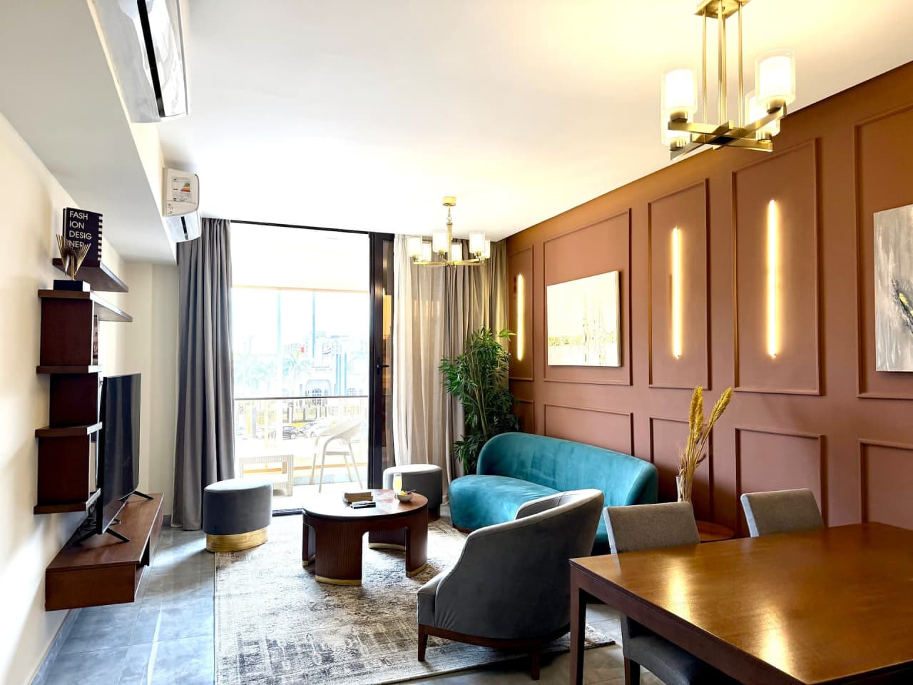 Modern 2BR in New Cairo with Balcony & gym access — First New Cairo Qism
