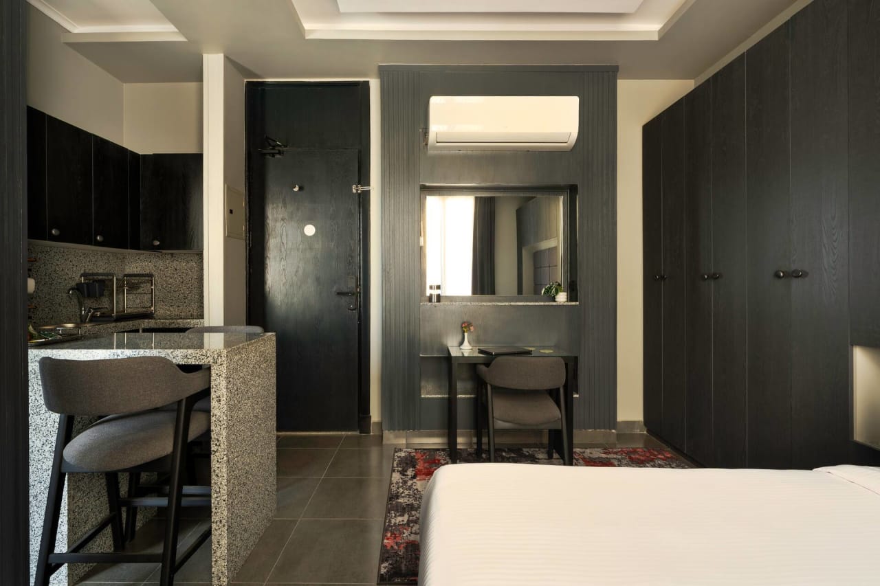 Modern Studio in New Cairo with roof access — First New Cairo Qism