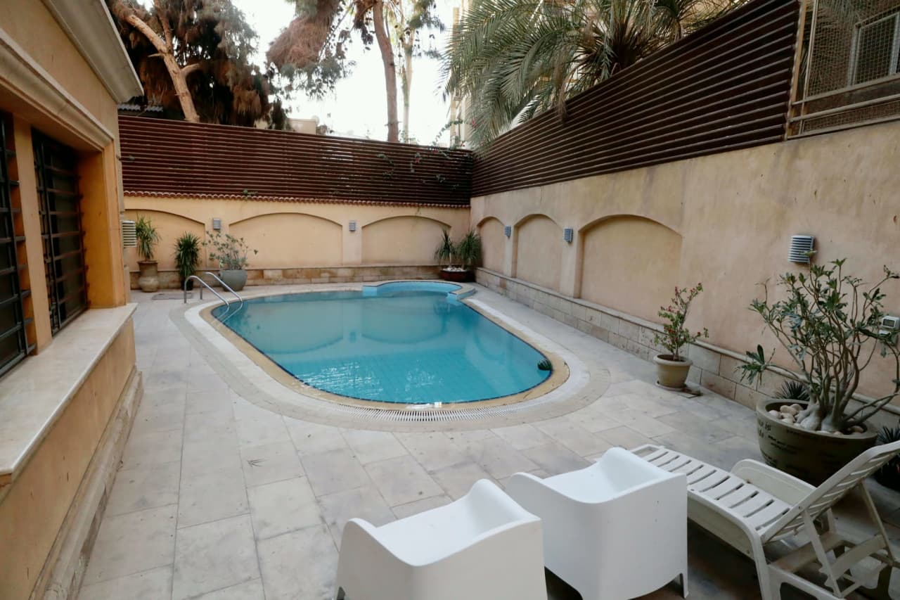 Luxury Triplex Villa Featuring With Pool In Maadi Degla For Rent.