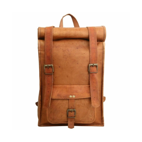 Leather backpack