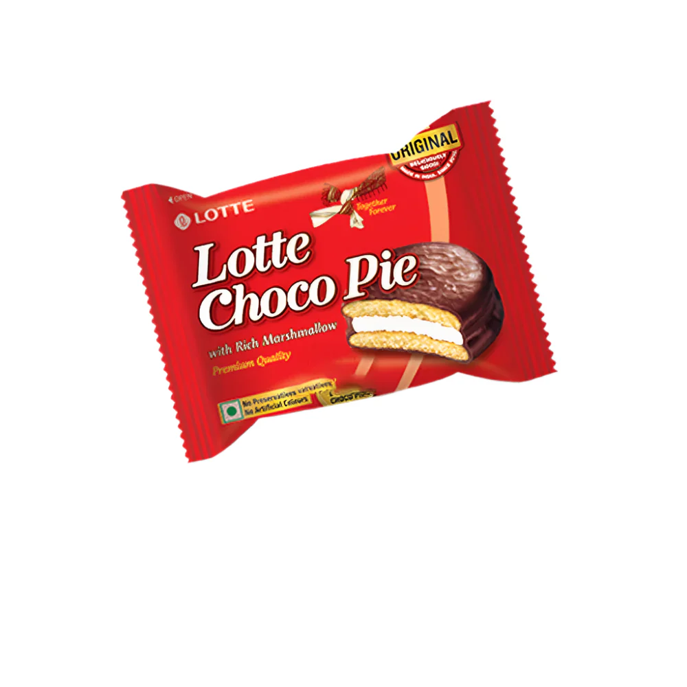 HAPPY MAMENTS LOTTE CHOCO PIE – SWEETS at Priyanka Super Bazaar