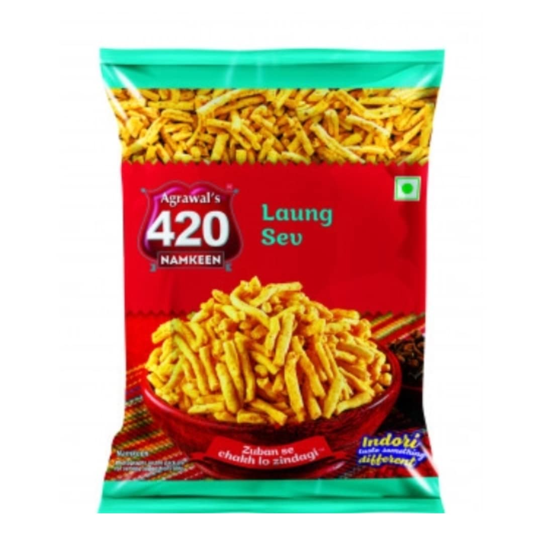 420 NAMKEEN LAUNG SEV – Snacks & Beverages at Priyanka Super Bazaar