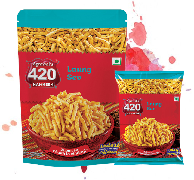 420 NAMKEEN LAUNG SEV – Snacks & Beverages at Priyanka Super Bazaar