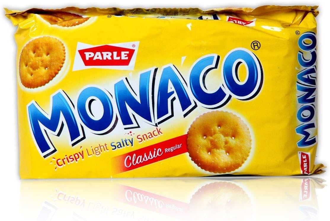 PARLE MONACO – Snacks & Beverages at Priyanka Super Bazaar