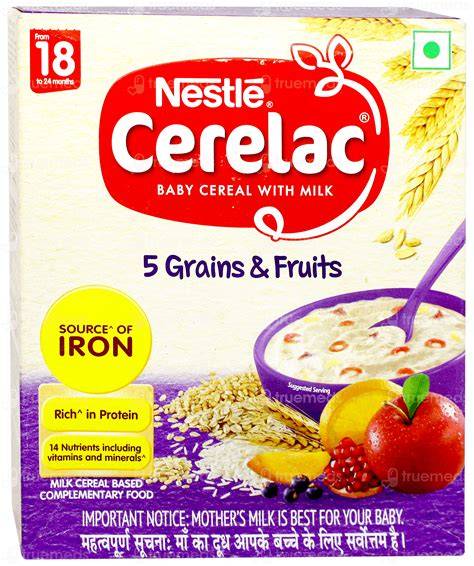 CERELAC 5 CRAINS S FRUITS – BABY FOOD at Priyanka Super Bazaar