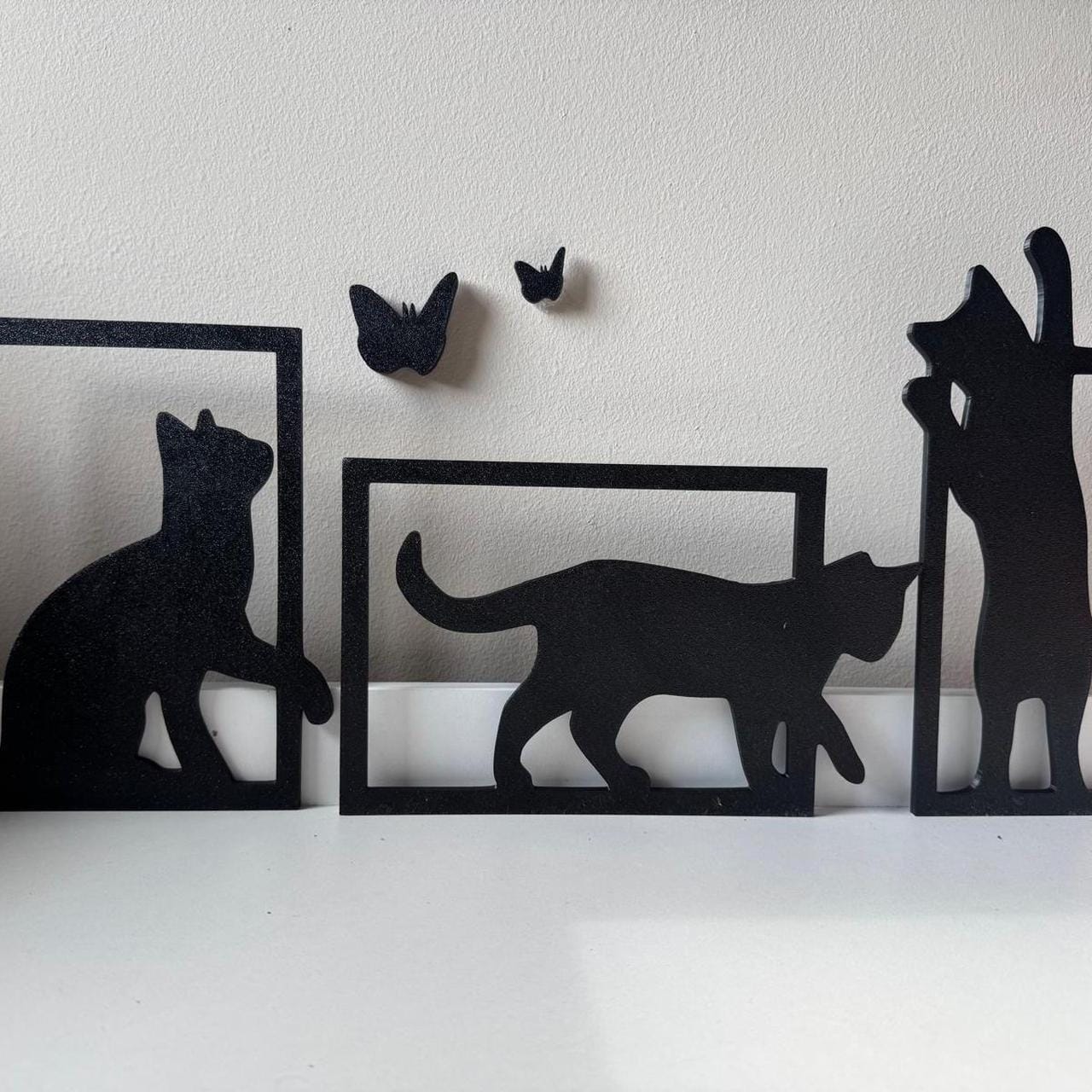 3 Playful Cats and Butterfly thumbnail 2