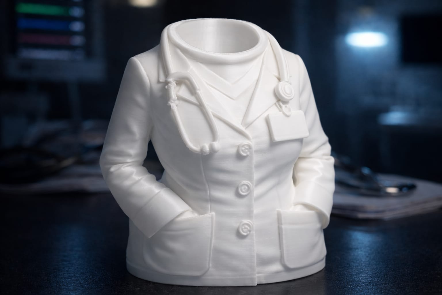 Doctor's Coat Pen Holder - Image 1