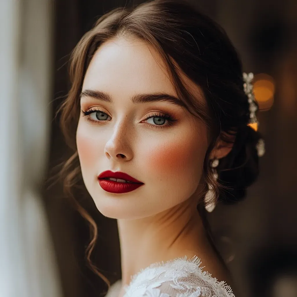 vintage-inspired-bridal-makeup-subtle-winged-liner-red-lip.webp