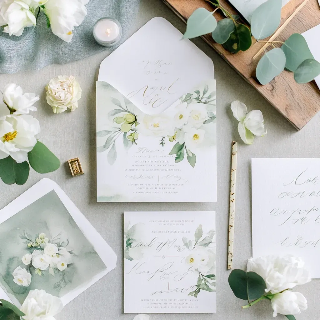 watercolor-greenery-wedding-invitations-flat-lay.webp