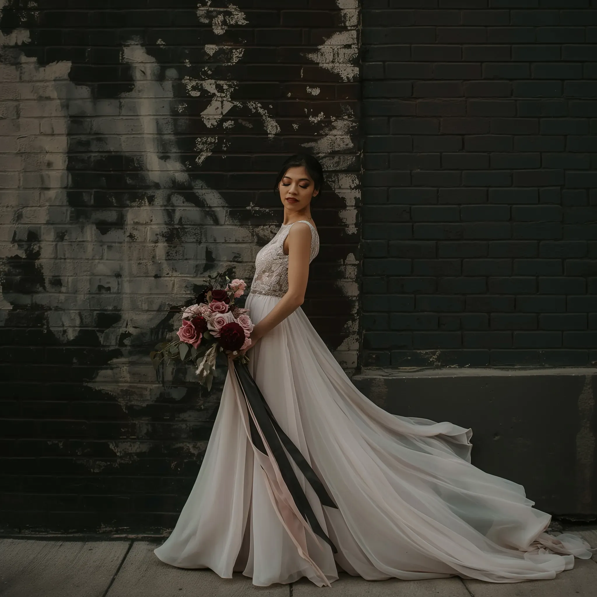 bride-flowing-gown-dusty-rose-veil-full-length-portrait.webp