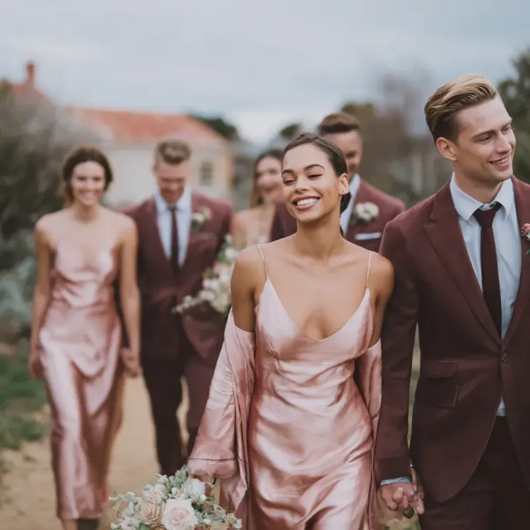 Blush & Burgundy wedding vision