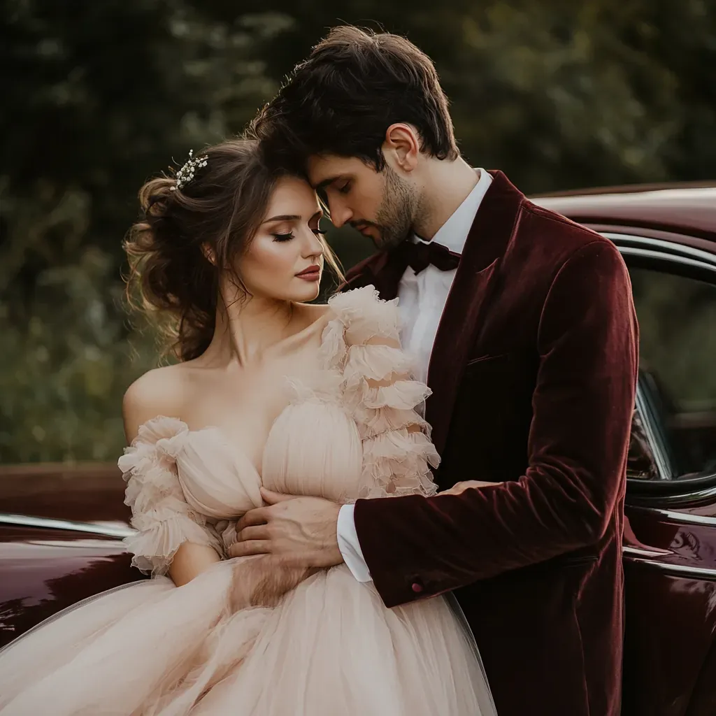 romantic-portrait-vintage-car-ruffled-tulle-dress.webp
