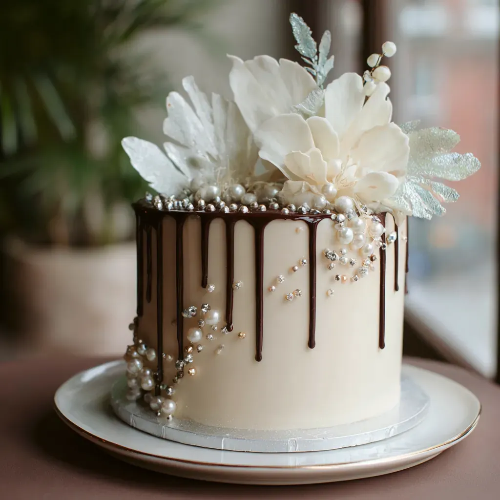 Drip Wedding Cake cake 4