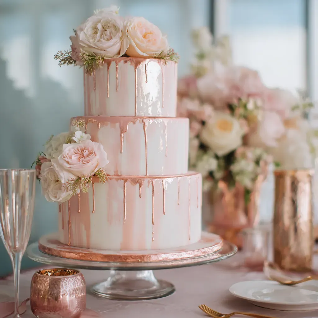 Drip Wedding Cake cake 9