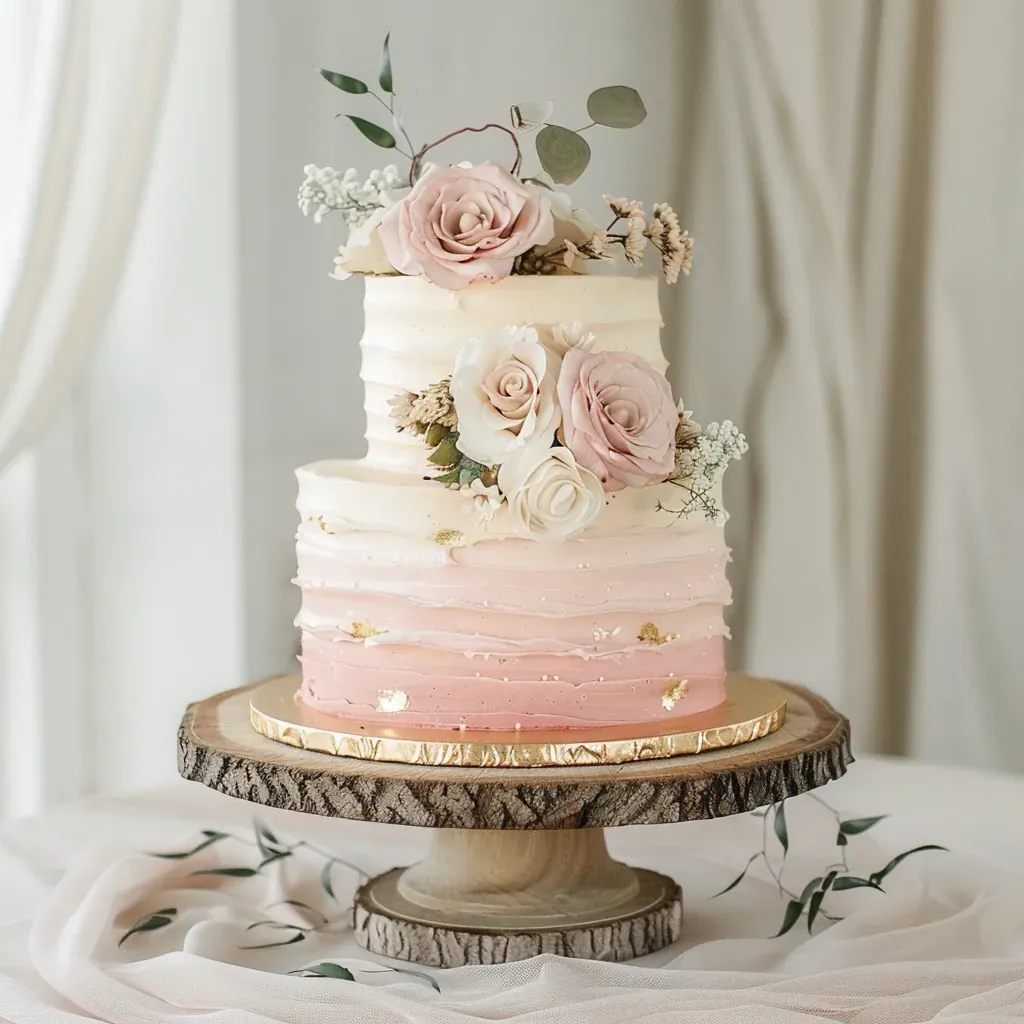 Floral Wedding Cake cake 1