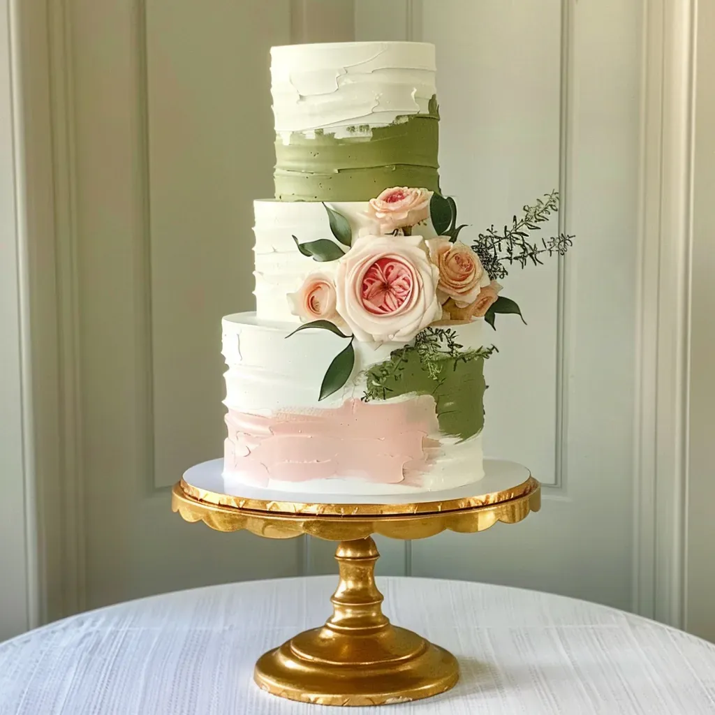 Floral Wedding Cake cake 6