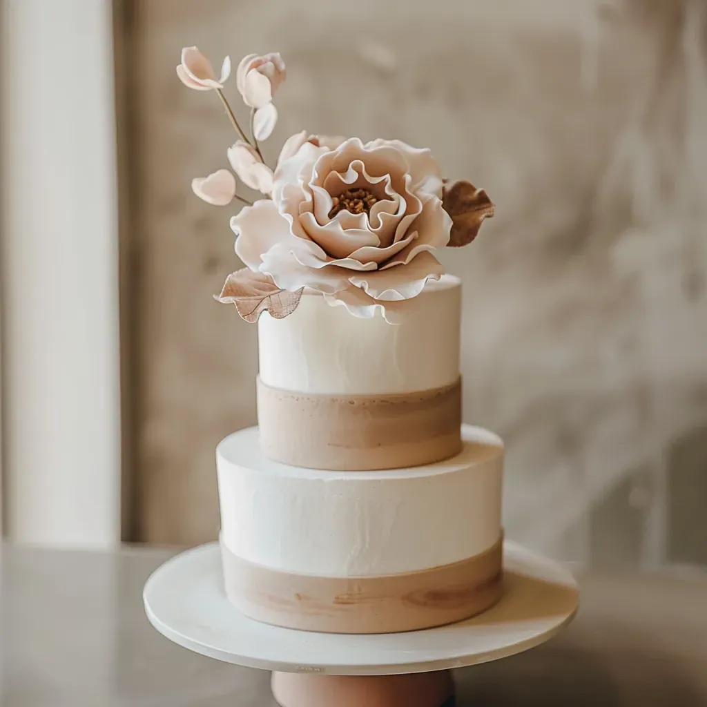 Modern & Minimal Wedding Cake cake 10