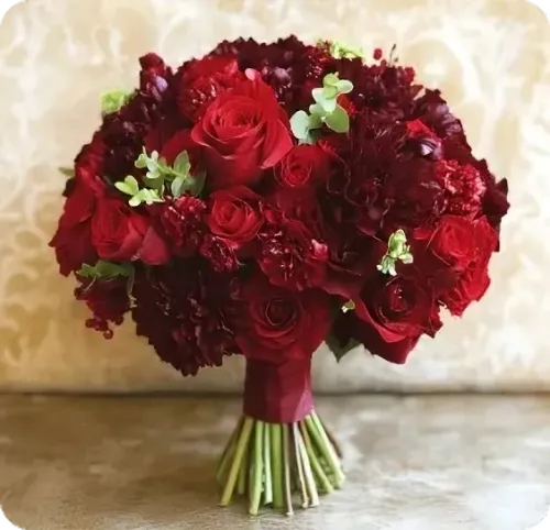 Round wedding flowers