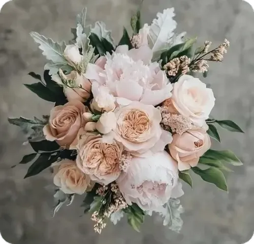 Posy wedding flowers