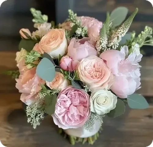Posy wedding flowers