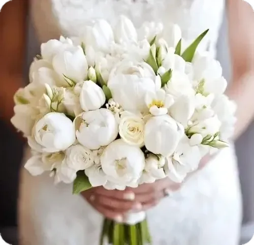 Round wedding flowers