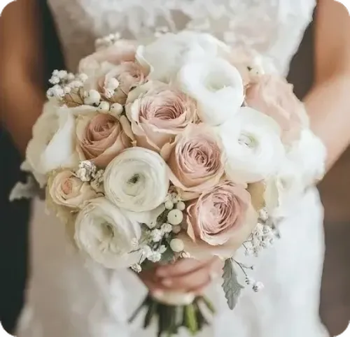 Round wedding flowers