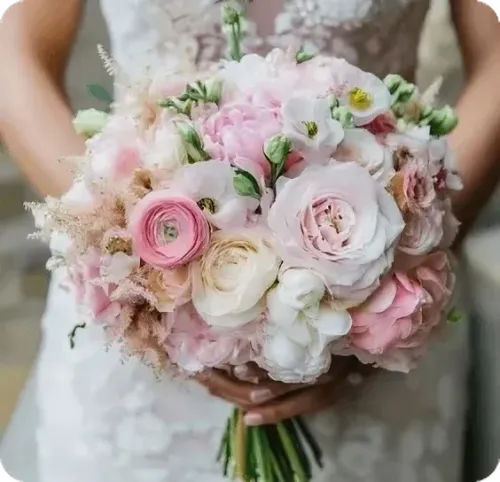 Round wedding flowers
