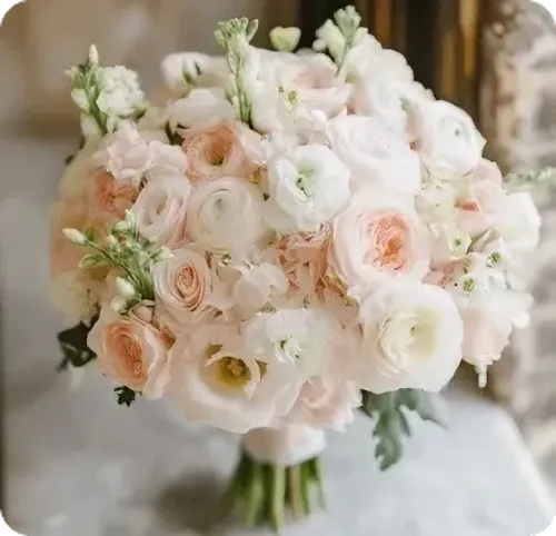 Round wedding flowers