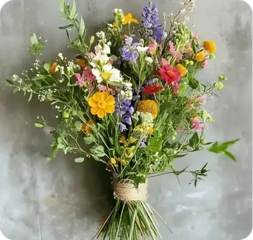 Wild wedding flowers