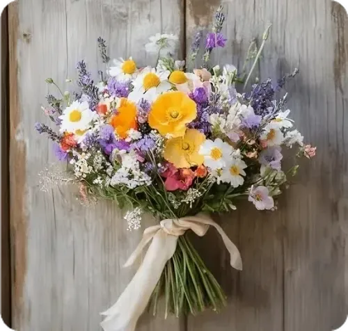 Wild wedding flowers