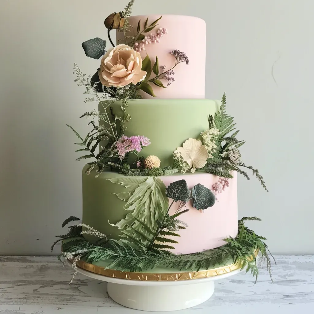 forest-blush-wedding-cake-three-tier-pink-sage-fern.webp