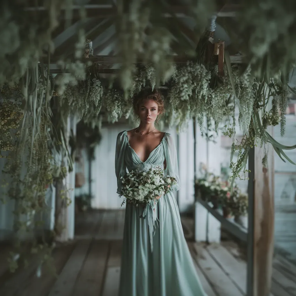 forest-blush-bride-sage-green-dress-rustic-herb-room.webp