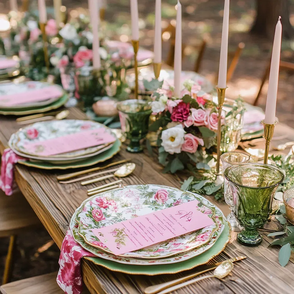 table-setting-top-down-vintage-plates-hot-pink-florals.webp