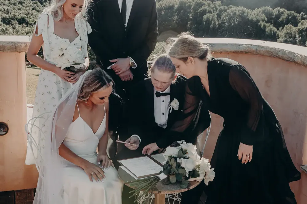 Monique and Josh wedding photo