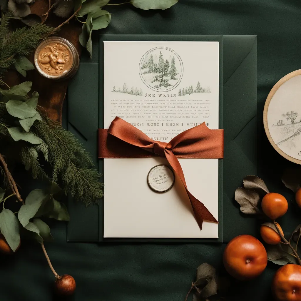invitation-flat-lay-vintage-ivory-suite-green-ribbon-pine.webp