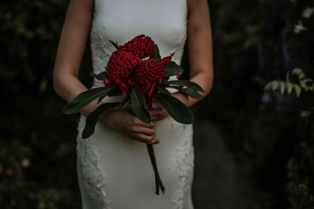 Heide Museum wedding photo