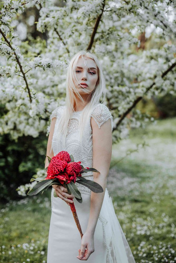 Heide Museum wedding photo