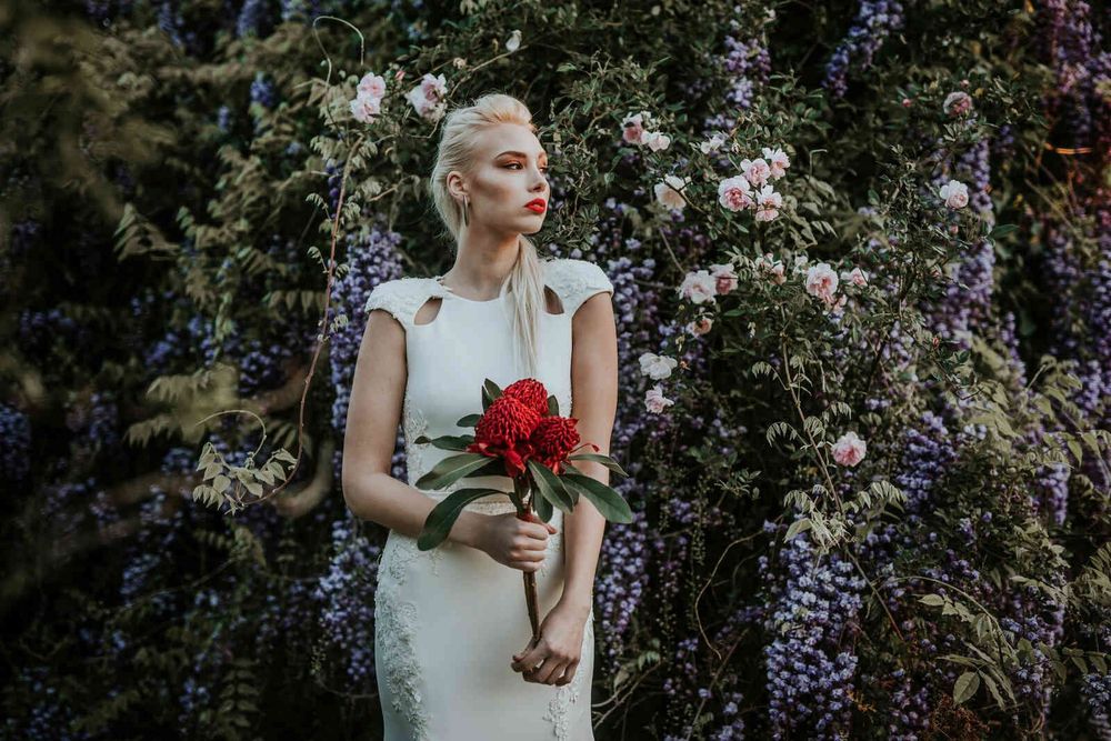 Heide Museum wedding photo