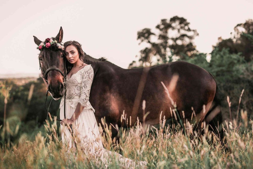 Horse Ranch wedding photo