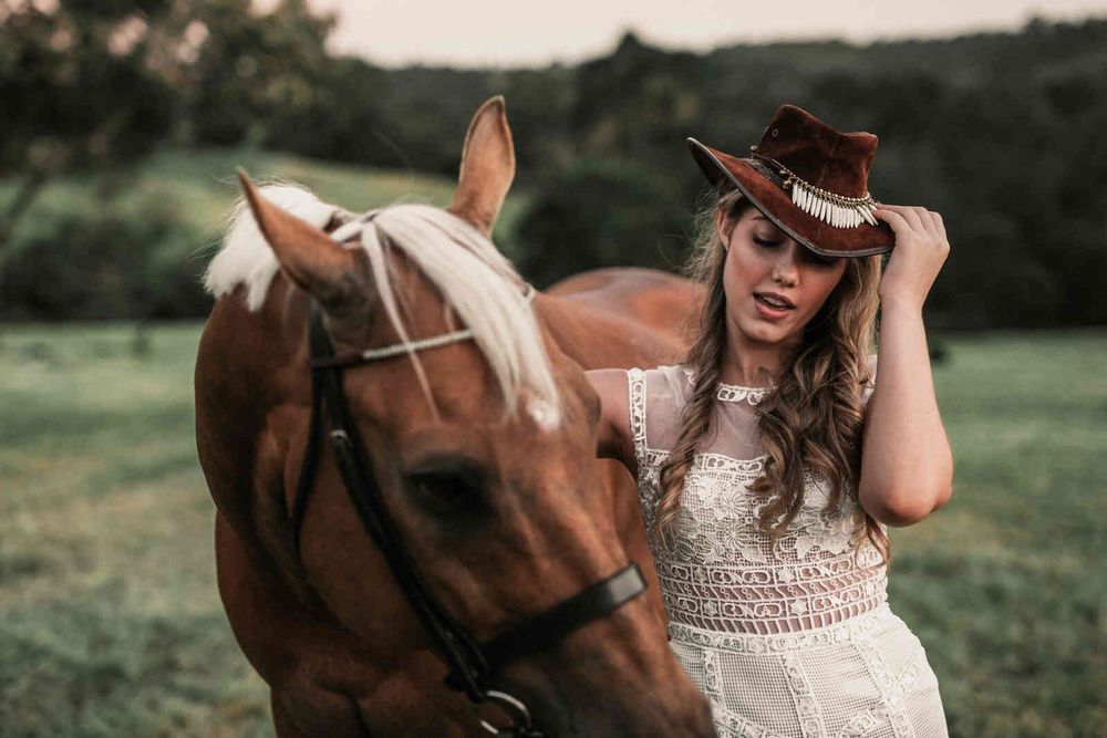 Horse Ranch wedding photo