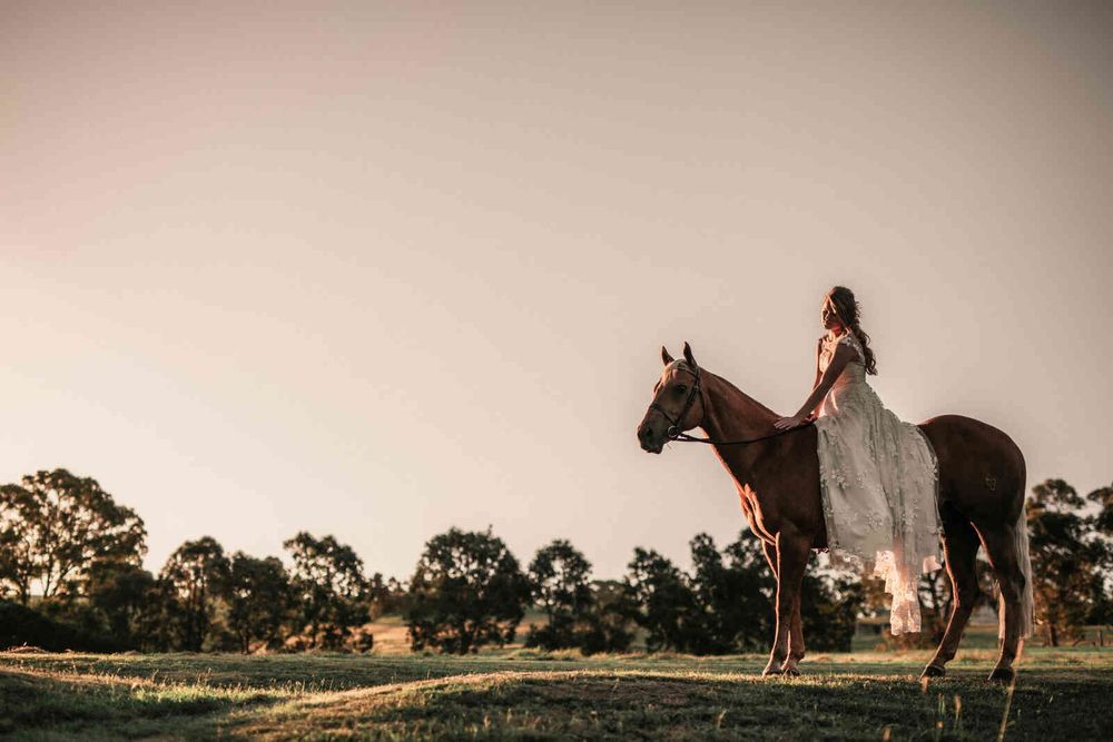 Horse Ranch wedding photo