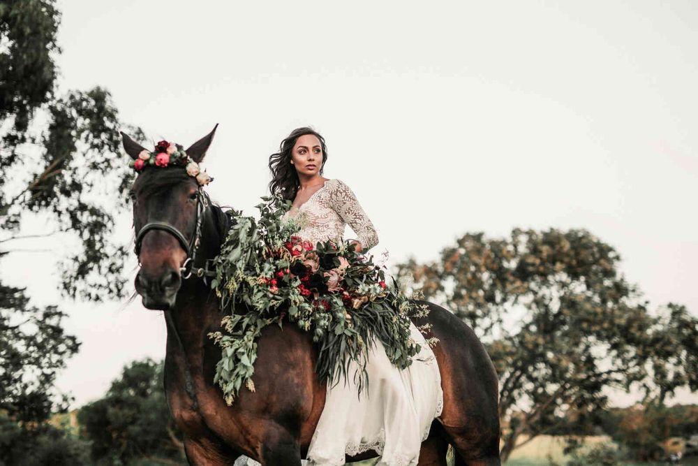 Horse Ranch wedding photo