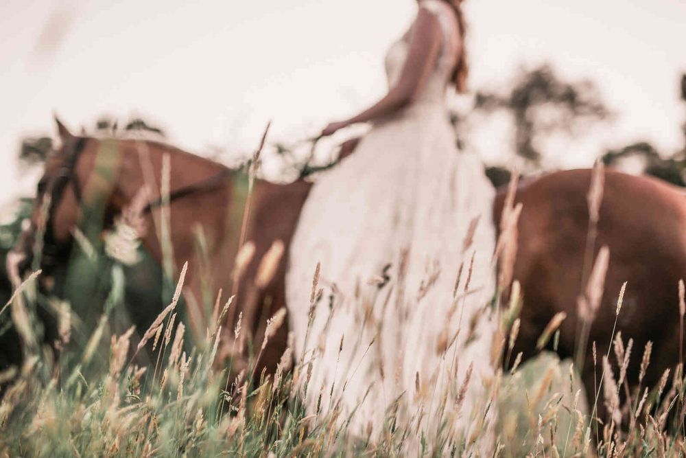 Horse Ranch wedding photo