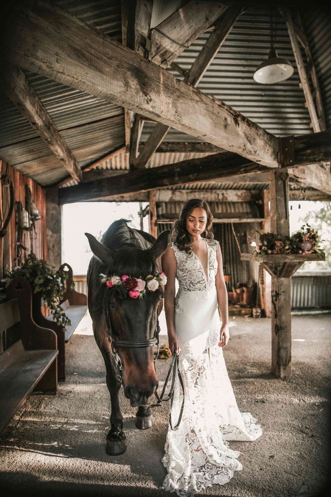 Horse Ranch wedding photo